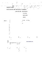 đề thi thử cho các bạn học sinh