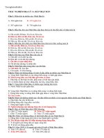 90 câu trắc nghiệm địa lý lớp 11