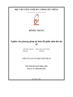 Nghiên cứu phương pháp dự đoán lỗi phần mềm liên dự án (tt)