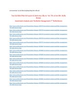Trọn bộ link download miễn phí bài giảng phân tích quản trị danh mục đầu tư 7th và 8th reilly brown