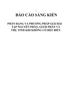 skkn PHÂN DẠNG VÀ PHƯƠNG PHÁP GIẢI BÀI TẬP NGUYÊN PHÂN, GIẢM PHÂN VÀ THỤ TINH KHI KHÔNG CÓ ĐỘT BIẾN