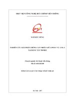 Nghiên cứu giải pháp chống can nhiễu giữa DVBT và LTEA tại băng tần 700 Mhz (tt)