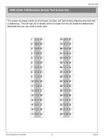 Grade 4   math   arizona 09   answers 