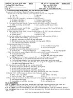 Đề kiểm tra học kì I môn Địa lý lớp 9 trường THCS Quế Phong, Quế Sơn năm 2015  2016 