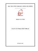 Nghiên cứu ứng dụng ITS trong quản lý thu phí tự động (LV thạc sĩ)