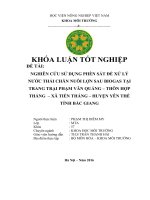 Nghiên Cứu Sử Dụng Phèn Sắt Đề Xử Lý Nước Thải Chăn Nuôi Lợn Sau Biogas Tại Trạng Trại Phạm Văn Quảng, Tỉnh Bắc Giang