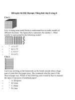 Đề luyện thi IOE volympic tiếng anh lớp 5 vòng 8