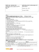 Đề kiểm tra chất lượng học kì 1 môn GDCD lớp 9 trường THCS Nguyễn Văn Trỗi, Bảo Lâm năm 2014  2015