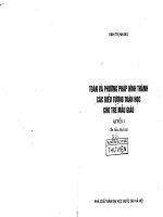 Toán và phương pháp hình thành các biểu tượng toán học cho trẻ mẫu giáo quyển 1 