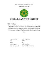 Ứng Dụng Chế Phẩm FITO – BIOMIX – RR Xử Lý Phụ Phẩm Nông Nghiệp Thành Phân Hữu Cơ Sử Dụng Trong Canh Tsac Rau Nhằm Giảm Hàm Lượng No3- Trong Rau Ăn Lá