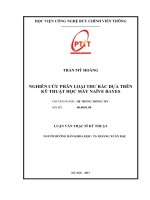 Nghiên cứu phân loại thư rác dựa trên kỹ thuật học máy Naive bayes (LV thạc sĩ)