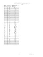 Grade 4   math   arizona 05   answers 