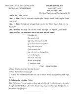 Đề kiểm tra học kì 1 môn Ngữ văn lớp 9 năm học 2015  2016 trường THTHCS Bãi Thơm, Kiên Giang 