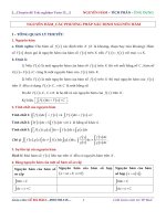 Các phương pháp xác định nguyên hàm 