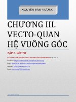 Chuyên đề vector trong không gian, quan hệ vuông góc   nguyễn bảo vương 