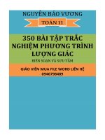 350 bài tập trắc nghiệm phương trình lượng giác   nguyễn bảo vương 