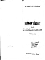 Ngữ pháp tiếng việt (tập 1) 