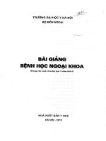BG BENH HOC NGOAI KHOA y HA NOI 2013