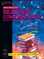 Reading comprehension skills and strategies level 4