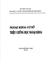 ngoai khoa co so trieu chung hoc ngoai khoa