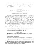 Quyet dinh bo nhiem trạm trưởng