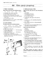 IELTS vocabulary cinema and arts 