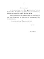 Luận văn Quản lý hoàn thuế GTGT tại Cục thuế Thành Phố Hà Nội