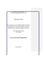 Mối liên hệ giữa quá trình học hỏi và kết quả hoạt động của tổ chức nghiên cứu thực nghiệm tại các trường đại học ở Việt Nam (LA tiến sĩ)