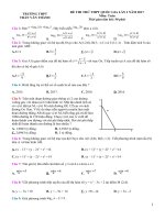 DE ON THI THPT TRAN VAN THANH 