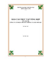 Báo cáo thực tập khoa tiếng anh đại học thương mại tại công ty HLK