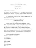 14CTXH - Nhóm 1 - Kịch bản