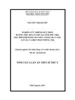 Nghiên cứu nhiễm giun tròn đường tiêu hóa ở chó tại tỉnh Phú Thọ, đặc điểm bệnh do giun đũa Toxocara canis gây ra và biện pháp phòng trị (tt)