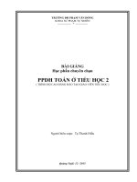 Phương pháp dạy học Toán  ở Tiểu học phần 2 Giáo trình dành cho sinh viên ngành Tiểu học