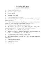 Chương trình đại hội bầu đại hội chi đoàn