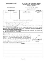 Đề thi giải toán trên máy tính cầm tay casio môn Vật lí