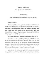 Bài viết thảo luận môn quản lý tài chính công đề tài thực trạng hoạt động của các quỹ  ngoài ngân sách việt nam