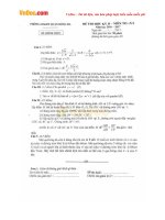 Đề thi học kì 2 môn Toán lớp 9 Phòng GDĐT Đống Đa, Hà Nội năm học 2016  2017 