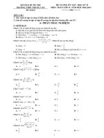 Đề cương ôn thi học kỳ 2 toán 11 trường THPT trung văn   hà nội 
