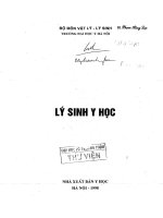 BÀI GIẢNG LY SINH y HOC 1998