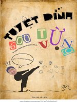 Tuyệt đỉnh 600 từ vựng Tiếng Anh