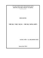 Bài giảng thể dục đồng diễn và thể dục thực dụng dành cho sinh viên