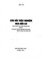 CAU HOI TN HOA HUU CO dung cho dao tao duoc si