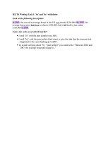 IELTS writing task 1   in and by with dates 