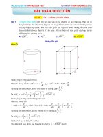 Tuyển tập và giải chi tiết các bài toán thực tiễn trong đề thi thử 