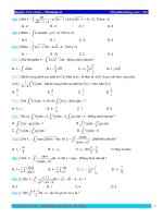 Bài tập tích phân chống casio 