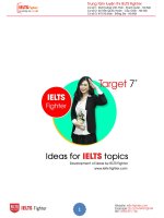 luyện thi ielts IDEAS for IELTS topics by IELTS fighter