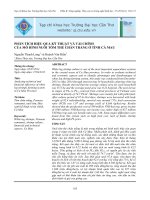 Phân tích hiệu quả kỹ thuật và tài chính của mô hình nuôi tôm thẻ chân trắng ở Cà Mau