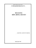 Bài giảng bóng chuyền cho sinh viên