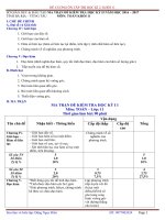 Đề cương ôn tập thi học kỳ 2 toán 11   đặng ngọc hiền 