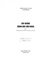 Bai giang BENH HOC NOI KHOA t1